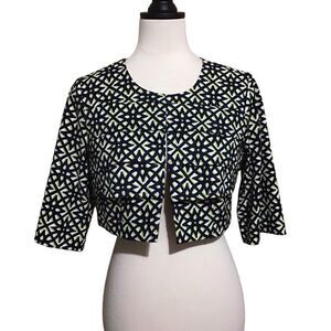 AGB Dress Abstract Tiered Bolero Jacket 6‎